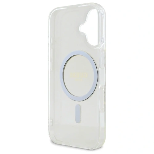 Buy Guess GUHMP16MHFGERET Apple iPhone 16 Plus hardcase IML Glitter Circle MagSafe transparent - GUE4083 - {ean13} - Home Screen Store Europe