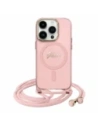 Kup Guess GUHMP16SHCTSGNSP Apple iPhone 16 Hartschale Crossbody Cord Script MagSafe pink - GUE4084 - {ean13} - Sklep Home Screen