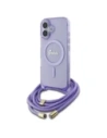 Kup Etui Guess GUHMP16SHCTSGNSU Apple iPhone 16 hardcase Crossbody Cord Script MagSafe fioletowy/purple - GUE4085 - {ean13} - Sklep Home Screen