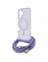 Kup Etui Guess GUHMP16SHCTSGNSU Apple iPhone 16 hardcase Crossbody Cord Script MagSafe fioletowy/purple - GUE4085 - {ean13} - Sklep Home Screen