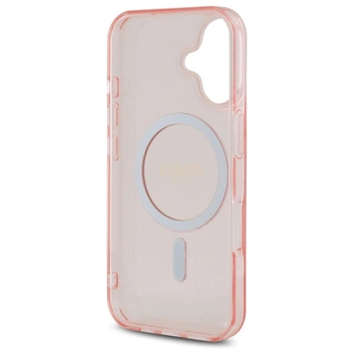 Kup Etui Guess GUHMP16SHFGEREP Apple iPhone 16 hardcase IML Glitter Circle MagSafe różowy/pink - GUE4086 - {ean13} - Sklep Home Screen