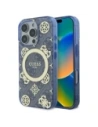 Guess GUHMP16XH4PYEEB Apple iPhone 16 Pro Max hardcase IML Peony On 4G Background MagSafe blue