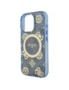 Buy Guess GUHMP16XH4PYEEB Apple iPhone 16 Pro Max hardcase IML Peony On 4G Background MagSafe blue - GUE4087 - {ean13} - Home Screen Store Europe