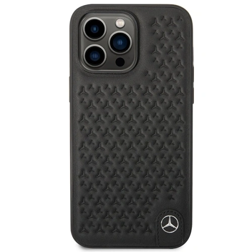 Kup Etui Mercedes MEHCP14X8REMPK Apple iPhone 14 Pro Max hardcase kožené s vzorem hvězd černé/black - MRS138 - {ean13} - Sklep Home Screen