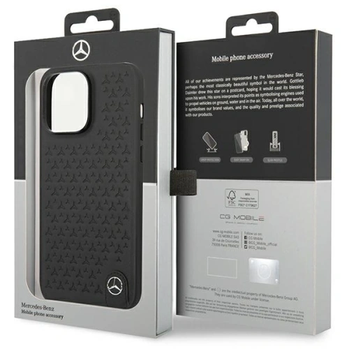 Kup Etui Mercedes MEHCP14X8REMPK Apple iPhone 14 Pro Max hardcase kožené s vzorem hvězd černé/black - MRS138 - {ean13} - Sklep Home Screen