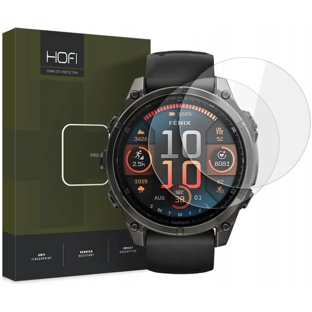 Szkło hartowane Hofi Glass Pro+ Garmin Fenix 8 51mm Clear [2 PACK]