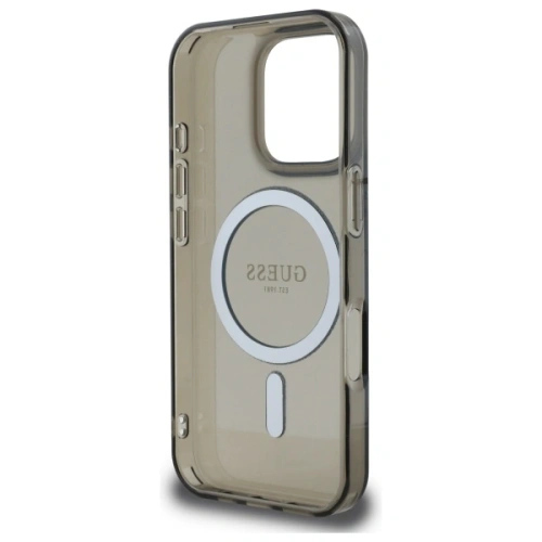 Kup Guess GUHMP16XHFGEREK Apple iPhone 16 Pro Max Hardcase IML Glitter Circle MagSafe schwarz - GUE4088 - {ean13} - Sklep Home Screen
