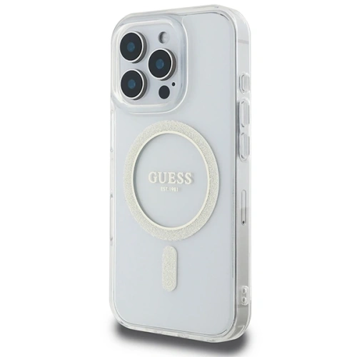 Kup Etui Guess GUHMP16XHFGERET Apple iPhone 16 Pro Max hardcase IML Glitter Circle MagSafe průhledný/transparentní - GUE4090 - {ean13} - Sklep Home Screen