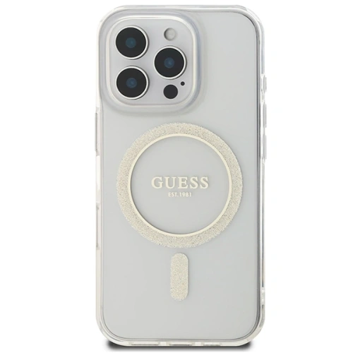 Kup Etui Guess GUHMP16XHFGERET Apple iPhone 16 Pro Max hardcase IML Glitter Circle MagSafe průhledný/transparentní - GUE4090 - {ean13} - Sklep Home Screen