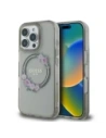 Guess GUHMP16XHFWFCK Apple iPhone 16 Pro Max Hardcase IML Blumenkranz MagSafe schwarz