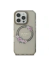 Kup Guess GUHMP16XHFWFCK Apple iPhone 16 Pro Max kemény tok IML Virágkoszorú MagSafe fekete - GUE4091 - {ean13} - Sklep Home Screen
