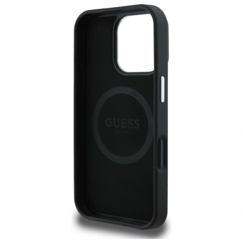 Kup Etui Guess GUHMP16XPGTSPSK Apple iPhone 16 Pro Max hardcase Grained Triangle MagSafe černý/black - GUE4092 - {ean13} - Sklep Home Screen