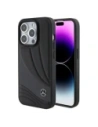 Mercedes MEHCP15L8ROLK Apple iPhone 15 Pro Hartschale Leder Wellenmuster schwarz