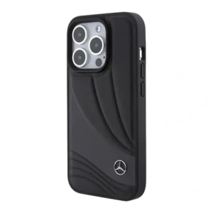Kup Mercedes MEHCP15L8ROLK Apple iPhone 15 Pro Hartschale Leder Wellenmuster schwarz - MRS144 - {ean13} - Sklep Home Screen