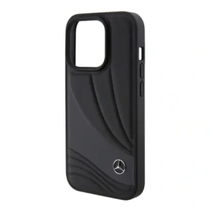 Kup Mercedes MEHCP15L8ROLK Apple iPhone 15 Pro Hartschale Leder Wellenmuster schwarz - MRS144 - {ean13} - Sklep Home Screen