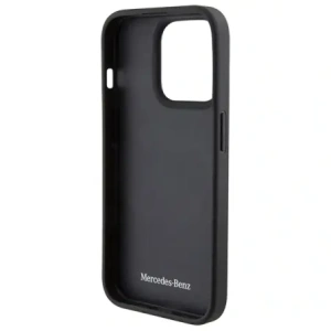 Etui Mercedes MEHCP15L8ROLK Apple iPhone 15 Pro hardcase Leather Wave Patern czarny/black