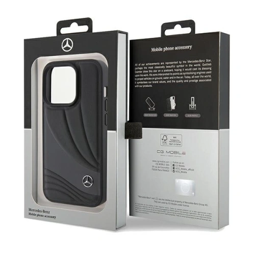 Kup Etui Mercedes MEHCP15L8ROLK Apple iPhone 15 Pro hardcase Leather Wave Patern czarny/black - MRS144 - {ean13} - Sklep Home Screen