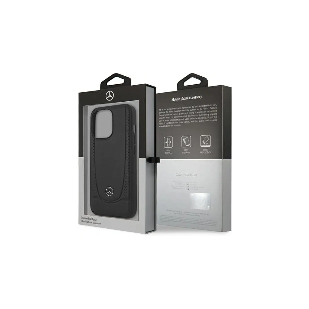 Etui Mercedes MEHCP15LARMBK Apple iPhone 15 Pro hardcase Leather Urban czarny/black