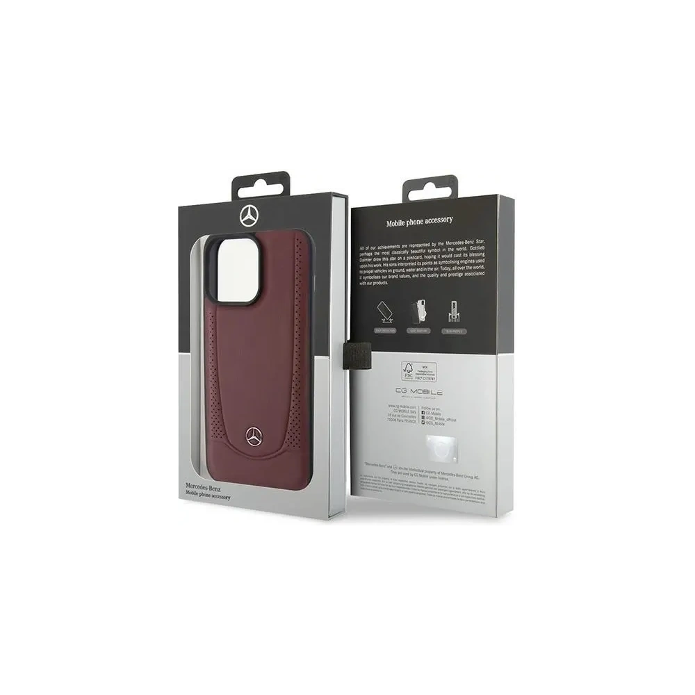 Etui Mercedes MEHCP15LARMRE Apple iPhone 15 Pro hardcase Leather Urban Bengale czerwony/red