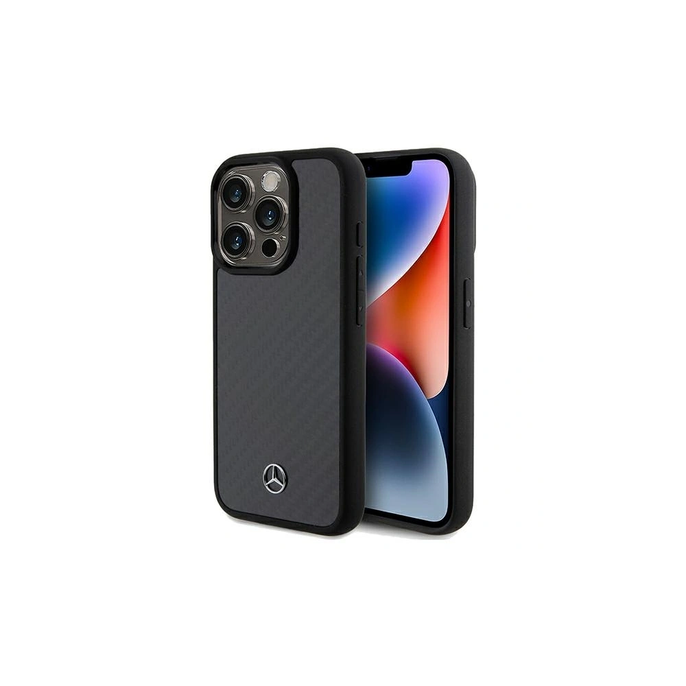Etui Mercedes MEHCP15LRCABK Apple iPhone 15 Pro hardcase Carbon Fiber Dynamic czarny/black