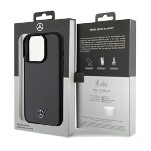 Etui Mercedes MEHCP15LRCABK Apple iPhone 15 Pro hardcase Carbon Fiber Dynamic czarny/black