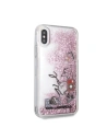 Kup Karl Lagerfeld KLHCPXKSICRO iPhone X/Xs růžovo-zlatý/rose gold tvrdý obal Ikonické vzory Tekoucí třpytky - KLD211RS - {ean13} - Sklep Home Screen