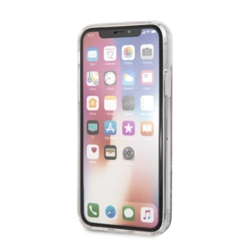 Kup Karl Lagerfeld KLHCPXKSICRO iPhone X/Xs růžovo-zlatý/rose gold tvrdý obal Ikonické vzory Tekoucí třpytky - KLD211RS - {ean13} - Sklep Home Screen