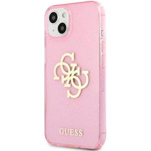 Kup [OUTLET] Etui Guess GUHCP13SPCUGL4GPI Apple iPhone 13 mini różowy/pink hard case Glitter 4G Big Logo - OT-747 - {ean13} - Sklep Home Screen