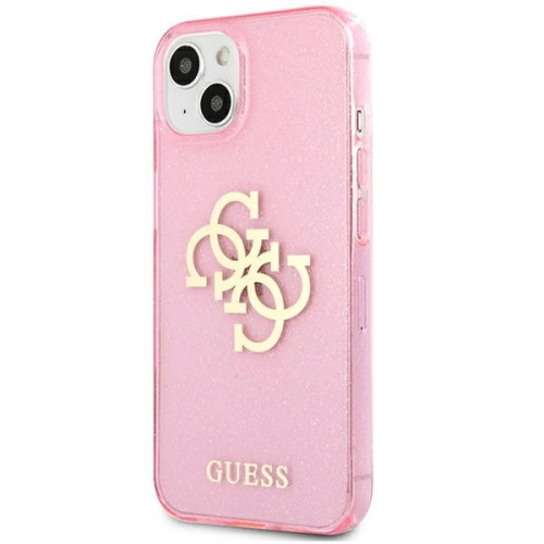 Kup [OUTLET] Case Guess GUHCP13SPCUGL4GPI Apple iPhone 13 mini rosa/pink Hartschale Glitter 4G Big Logo - OT-747 - {ean13} - Sklep Home Screen