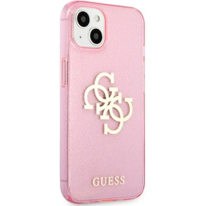 Kup [OUTLET] Etui Guess GUHCP13SPCUGL4GPI Apple iPhone 13 mini różowy/pink hard case Glitter 4G Big Logo - OT-747 - {ean13} - Sklep Home Screen