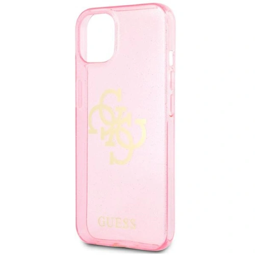 Kup [OUTLET] Case Guess GUHCP13SPCUGL4GPI Apple iPhone 13 mini rosa/pink Hartschale Glitter 4G Big Logo - OT-747 - {ean13} - Sklep Home Screen
