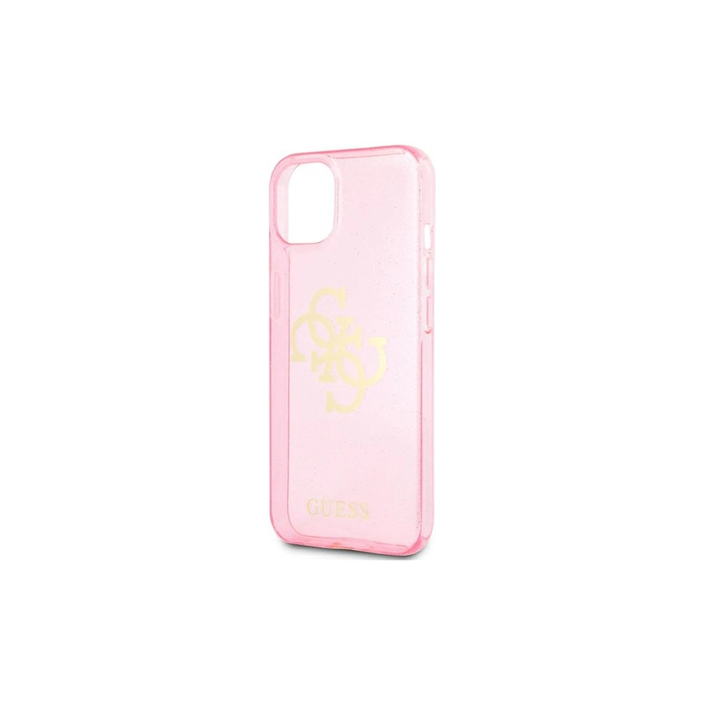 [OUTLET] Etui Guess GUHCP13SPCUGL4GPI Apple iPhone 13 mini różowy/pink hard case Glitter 4G Big Logo