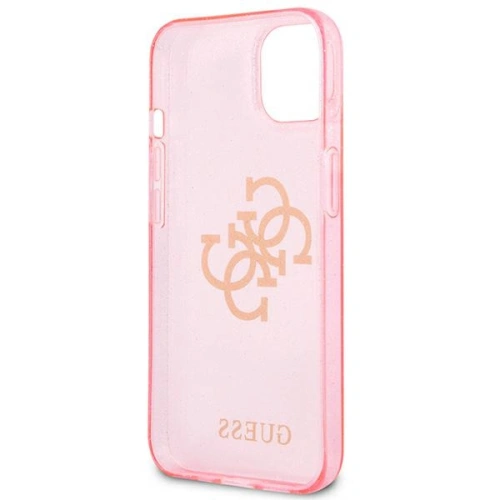 Kup [OUTLET] Case Guess GUHCP13SPCUGL4GPI Apple iPhone 13 mini rosa/pink Hartschale Glitter 4G Big Logo - OT-747 - {ean13} - Sklep Home Screen