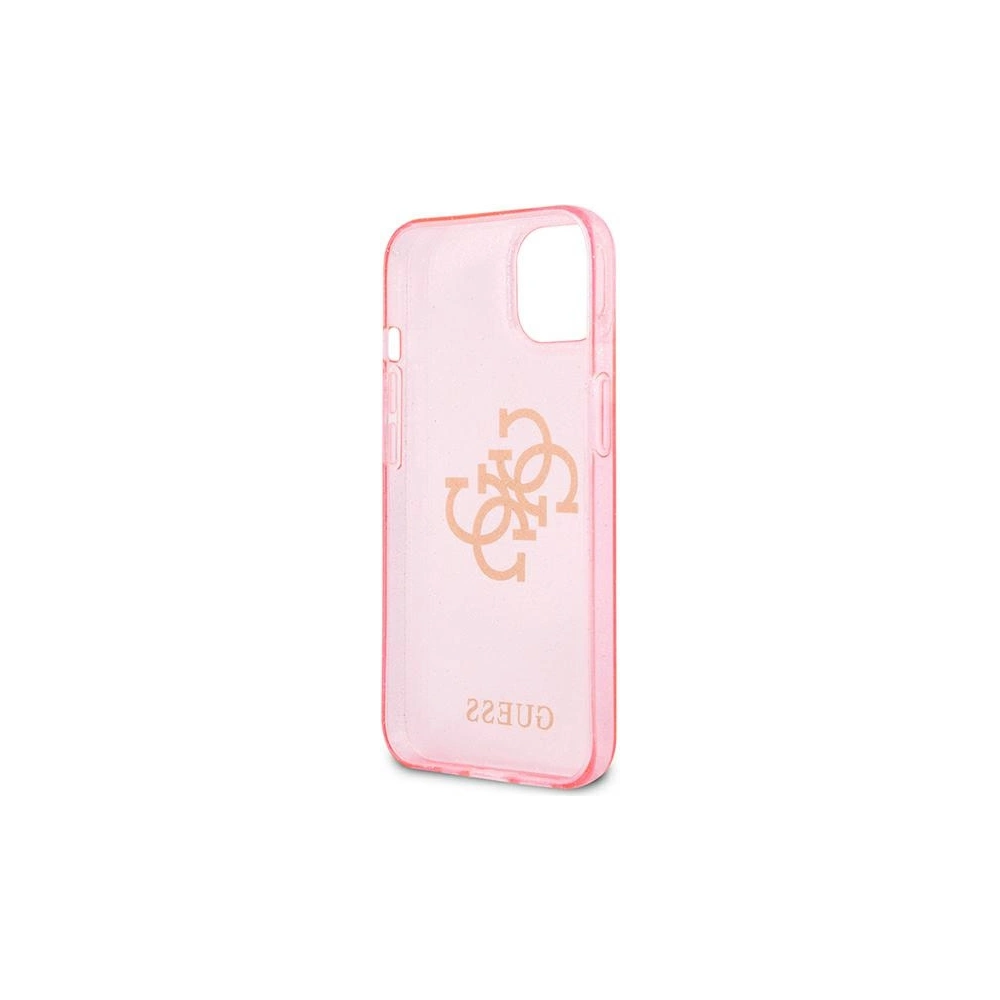 [OUTLET] Etui Guess GUHCP13SPCUGL4GPI Apple iPhone 13 mini różowy/pink hard case Glitter 4G Big Logo