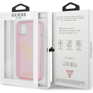 Kup [OUTLET] Etui Guess GUHCP13SPCUGL4GPI Apple iPhone 13 mini różowy/pink hard case Glitter 4G Big Logo - OT-747 - {ean13} - Sklep Home Screen