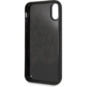 Kup Karl Lagerfeld KLHCPXKSIGMU iPhone X/Xs schwarz/schwarzes Hartschalenetui Signature Liquid Glitter Sequins - KLD212BLK - {ean13} - Sklep Home Screen