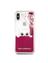 Kup Karl Lagerfeld KLHCPXPABGFU iPhone X fushia/różowy hard case Liquid Glitter - KLD213FKS - {ean13} - Sklep Home Screen