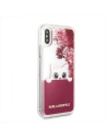 Kup Karl Lagerfeld KLHCPXPABGFU iPhone X fushia/różowy hard case Liquid Glitter - KLD213FKS - {ean13} - Sklep Home Screen