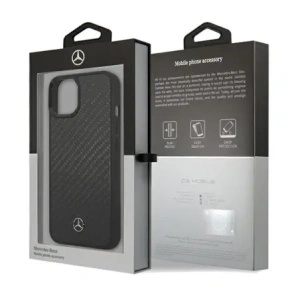 Buy Mercedes MEHCP15SRCABK Apple iPhone 15 / 14 / 13 hardcase Carbon Fiber Dynamic black - MRS151 - {ean13} - Home Screen Store Europe