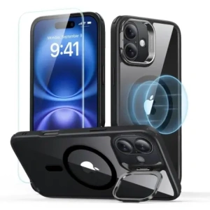 Kup Zestaw ESR Classic Hybrid Kickstand HaloLock MagSafe & Tempered Glass Apple Apple iPhone 16 Plus Clear/black - ESR862 - {ean13} - Sklep Home Screen