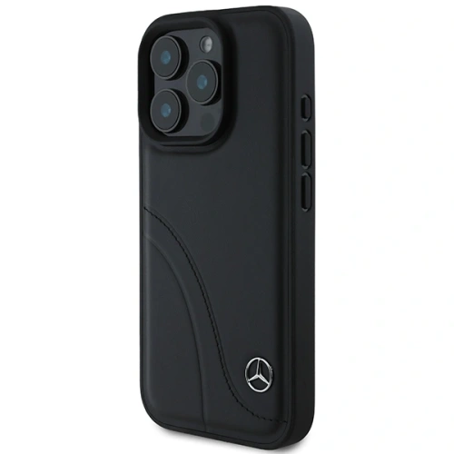 Kup Mercedes MEHCP16L23RBCSK Apple iPhone 16 Pro Hartschale MB Gebogene Nähte Leder schwarz - MRS157 - {ean13} - Sklep Home Screen