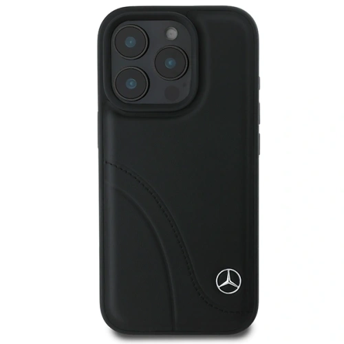 Kup Mercedes MEHCP16L23RBCSK Apple iPhone 16 Pro carcasă dură MB cusături curbate din piele neagră - MRS157 - {ean13} - Sklep Home Screen
