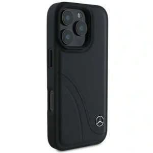 Kup Mercedes MEHCP16L23RBCSK Apple iPhone 16 Pro Hartschale MB Gebogene Nähte Leder schwarz - MRS157 - {ean13} - Sklep Home Screen