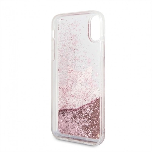 Kup Karl Lagerfeld KLHCPXPABGNU iPhone X růžovo-zlatý/pink gold tvrdý kryt Liquid Glitter - KLD214RS - {ean13} - Sklep Home Screen