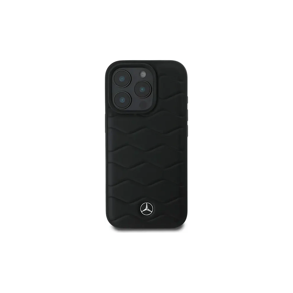 Etui Mercedes MEHCP16L23RWRSK Apple iPhone 16 Pro hardcase MB Waves Leather czarny/black
