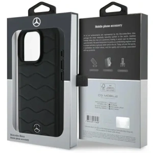 Kup Mercedes MEHCP16L23RWRSK Apple iPhone 16 Pro hardcase MB Waves Leather negru - MRS158 - {ean13} - Sklep Home Screen