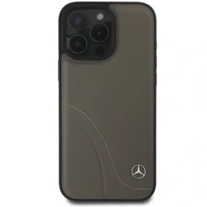 Kup Mercedes MEHCP16X23RBCSB Apple iPhone 16 Pro Max carcasă din plastic cu cusături curbate din piele maro - MRS161 - {ean13} - Sklep Home Screen