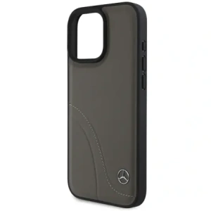Kup Mercedes MEHCP16X23RBCSB Apple iPhone 16 Pro Max carcasă din plastic cu cusături curbate din piele maro - MRS161 - {ean13} - Sklep Home Screen