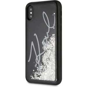 Kup Karl Lagerfeld KLHCPXPH2IR iPhone X/Xs schwarz/schwarz Glitter Signature - leuchtet im Dunkeln - KLD215BLK - {ean13} - Sklep Home Screen