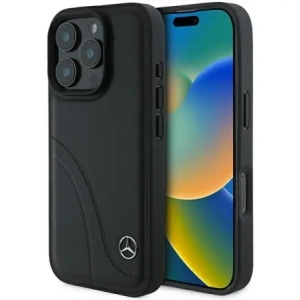 Kup Etui Mercedes MEHCP16X23RBCSK Apple iPhone 16 Pro Max hardcase MB Curved Stitches Leather černá/black - MRS162 - {ean13} - Sklep Home Screen